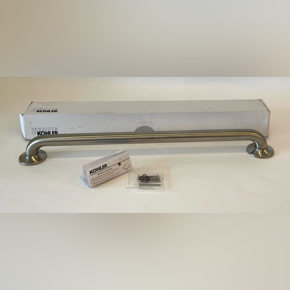 KOHLER K-11392-BN  Transitional Design 24" Grab Bar Brushed Nickle New Open Box‎